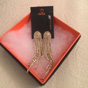 Diamond drop earrings